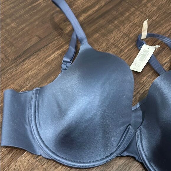 NWT GAP Satin Underwire Bra blue/gray, 36D - Picture 2 of 8